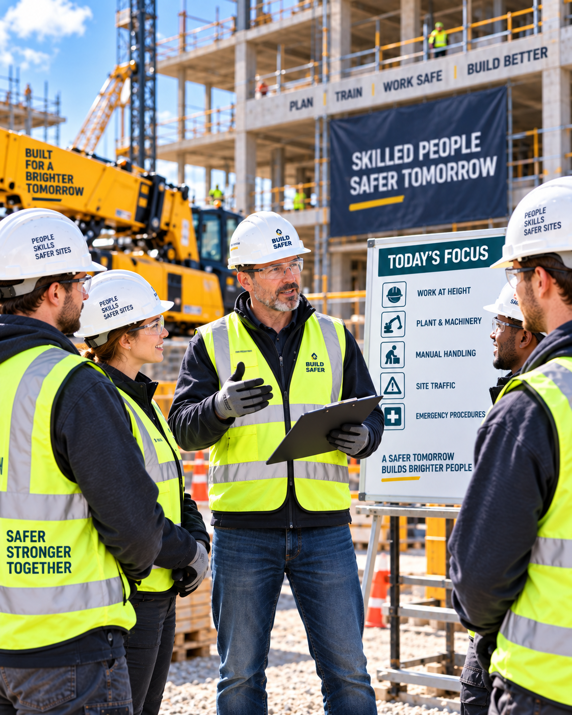 Construction safety training session